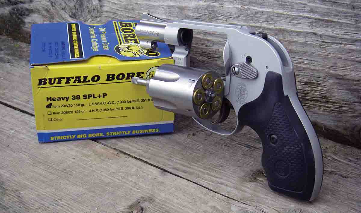The Smith & Wesson Model 638 Airweight is popular for concealed carry use.